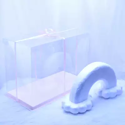 Rose Rainbow Bridge foam model PE Flower soap rose Rainbow Bridge transparent gift box handmade DIY material package