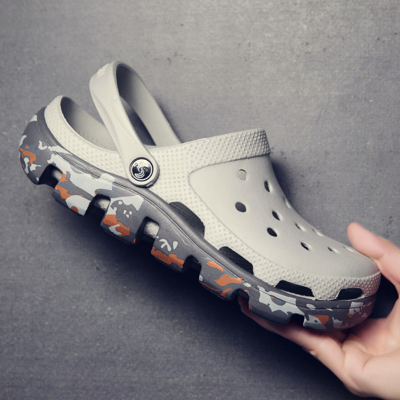 Summer men's king size sandals 45 plus 46 plus fat 47 non-slip 48 outside wearing beach cave slippers men's tide