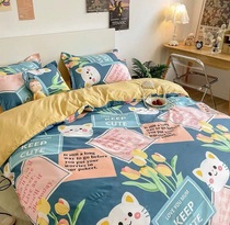 kids adults boy girl cartoon bedding bed sheet set 三四件套