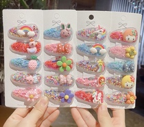 Net red cute flow sofa clip childrens hair accessories kids hair jewelry cute baby headclip