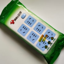 Bulls wireless socket wiring towline board without wire household power supply six-hole socket GN-109K