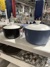 Посуда для тушения ikea宜家 斯托库克 带盖锅焖锅炖锅煲汤煲粥锅