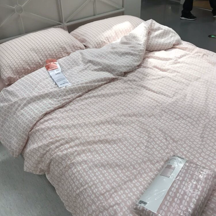 IKEA IKEA chăn màu hồng chăn Fiafdo cô gái trái tim dễ thương ấm áp chăn với vỏ gối - Quilt Covers