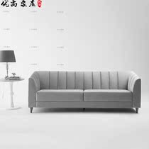 Nordic Cloth Art Velvet Trio Place Casual Couch Fashion Clubhouse Clothing Shop Princess Room American Sofa Grey