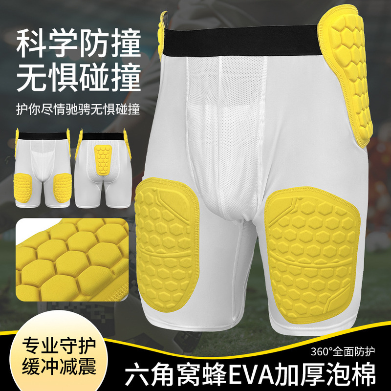 American Football Anti-Collision Shorts Flag Football Training Compression Shorts Soccer Protective Gear with Crotch Protection American Football Anti-Collision Shorts Flag Football Training Compression Shorts Soccer Protective Gear with Crotch Protection