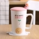 Sáng tạo dễ thương Cup Cup Cup Cốc Cốc Phim hoạt hình Cặp vợ chồng Cup Cup Cup Cà phê Cup Cup Cup Nước Cup với Cover Spoon