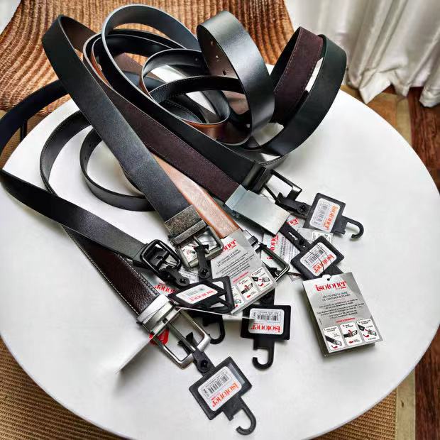 Xeon one single double sided rotatable belt head French centennial belt men genuine leather Jane about 100 lap strap