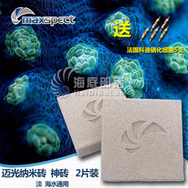 Mai Guangshen brick Nano brick Seawater filter material MaxPect square brick in addition to NO3 super filter material Bacterial house filter material