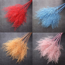 Simulation fog wedding RUNWAY road lead rime flowers Phoenix leaf Pteris multifida wedding site layout landscape props