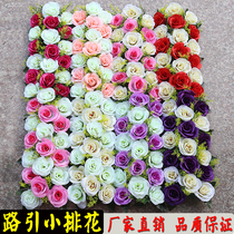 Simulation Arch Road lead flower rose happy door wedding silk flower activity Celebration Square Pavilion flower wall T table small row flower