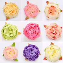 Simulation flower wedding background flower wall flower arrangement props photography decoration fake flower silk cloth peony rose flower head