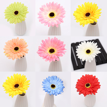 Simulation flower gerbera flower head caress pseudo flower accessories DIY handmade sunflower sunflower hair clip hat seed flower