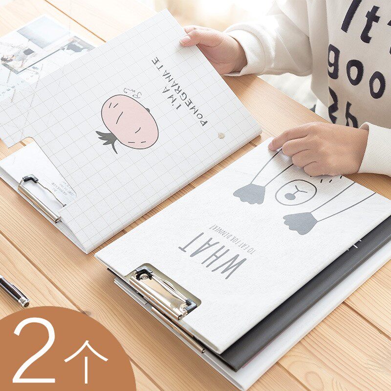 This Clip Kindergarten Elementary School Elementary Students A4 Children Bifacial Fields Character plastic hard vertical plywood paper shell