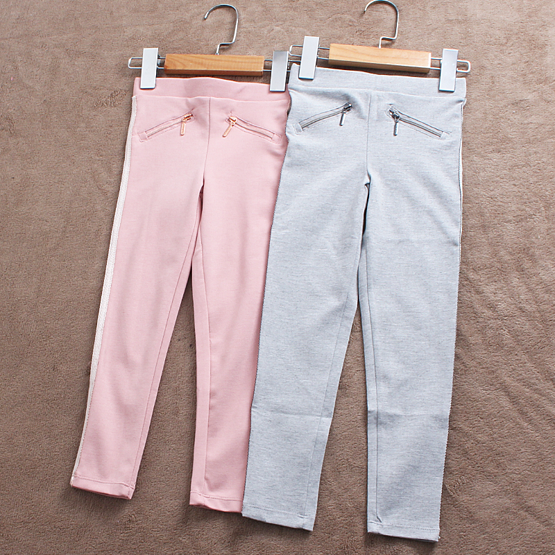 Blemish Child Clothing C401 French Single Child Elastic Inside Lap Pants Long Pants Casual Girl Child Spring Autumn foreign trade