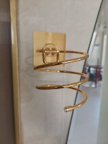 Punch-free electric hair dryer bracket wall-mounted shelf bathroom shelving toilet containing stainless steel electric wind rack