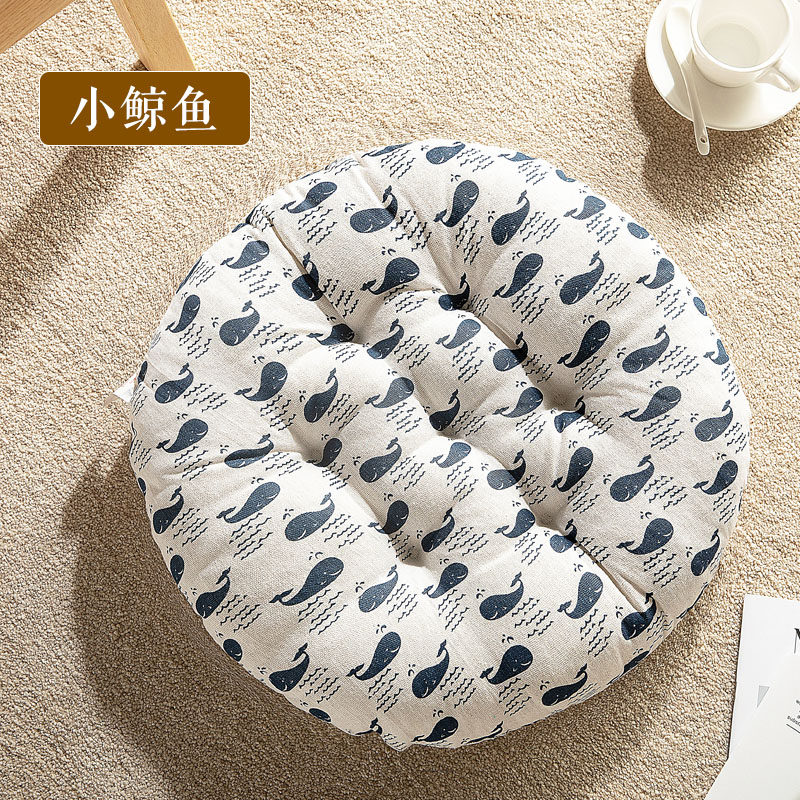 Thickened stool bottom cushion floor chair cushion round tatami office cushion students breathable in summer
