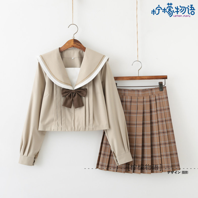 Orthodox JK uniform skirt Kanto lapel female sailor suit Japanese soft girl suit basic college style suit class uniform school uniform