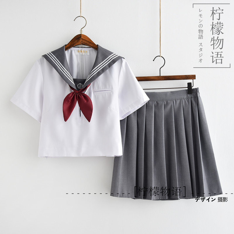 College style suit Orthodox soft girl Japanese jk uniform Three class uniform School uniform Kansai lapel student sailor suit Long sleeve