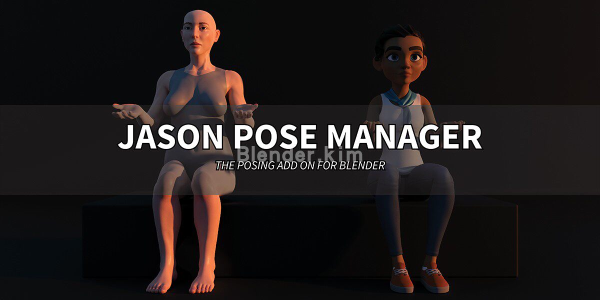 姿势动作管理插件 Jason Pose Manager Basic - Blender插件-魔酷网