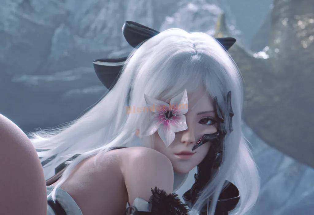 ZERO 龙背上的骑兵3 泽罗美少女和他的坐骑带骨骼-魔酷网