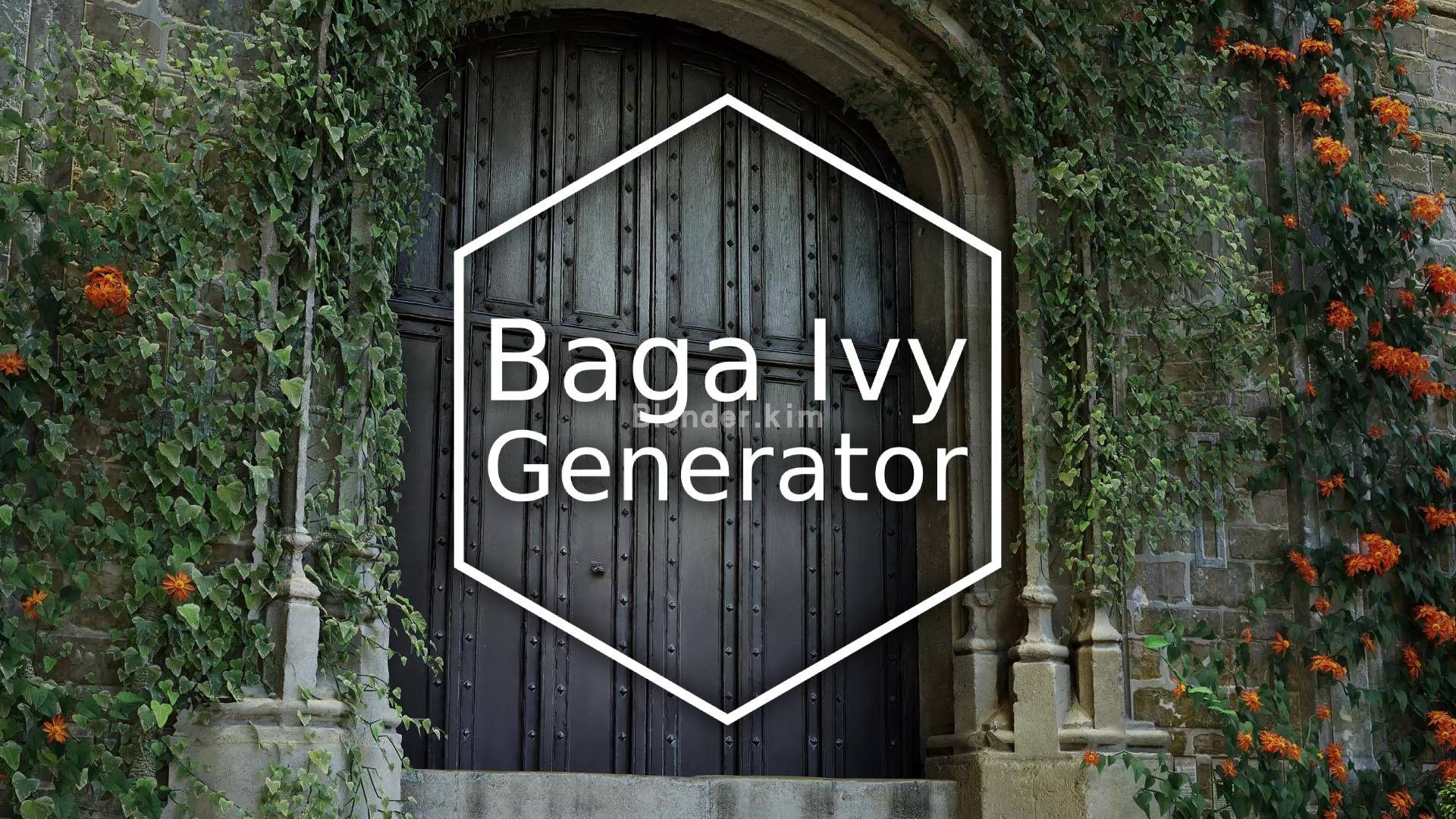 程序化常春藤生成器 Baga Ivy Generator -Blender插件-魔酷网