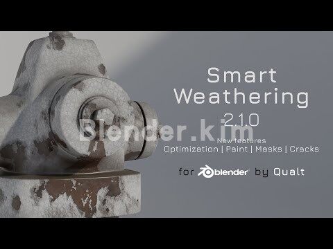 智能磨损脏旧插件Smart Weathering - Blender插件-魔酷网