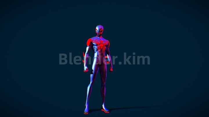 蜘蛛侠2099蜘蛛侠穿越蜘蛛侠大战3D模型-魔酷网