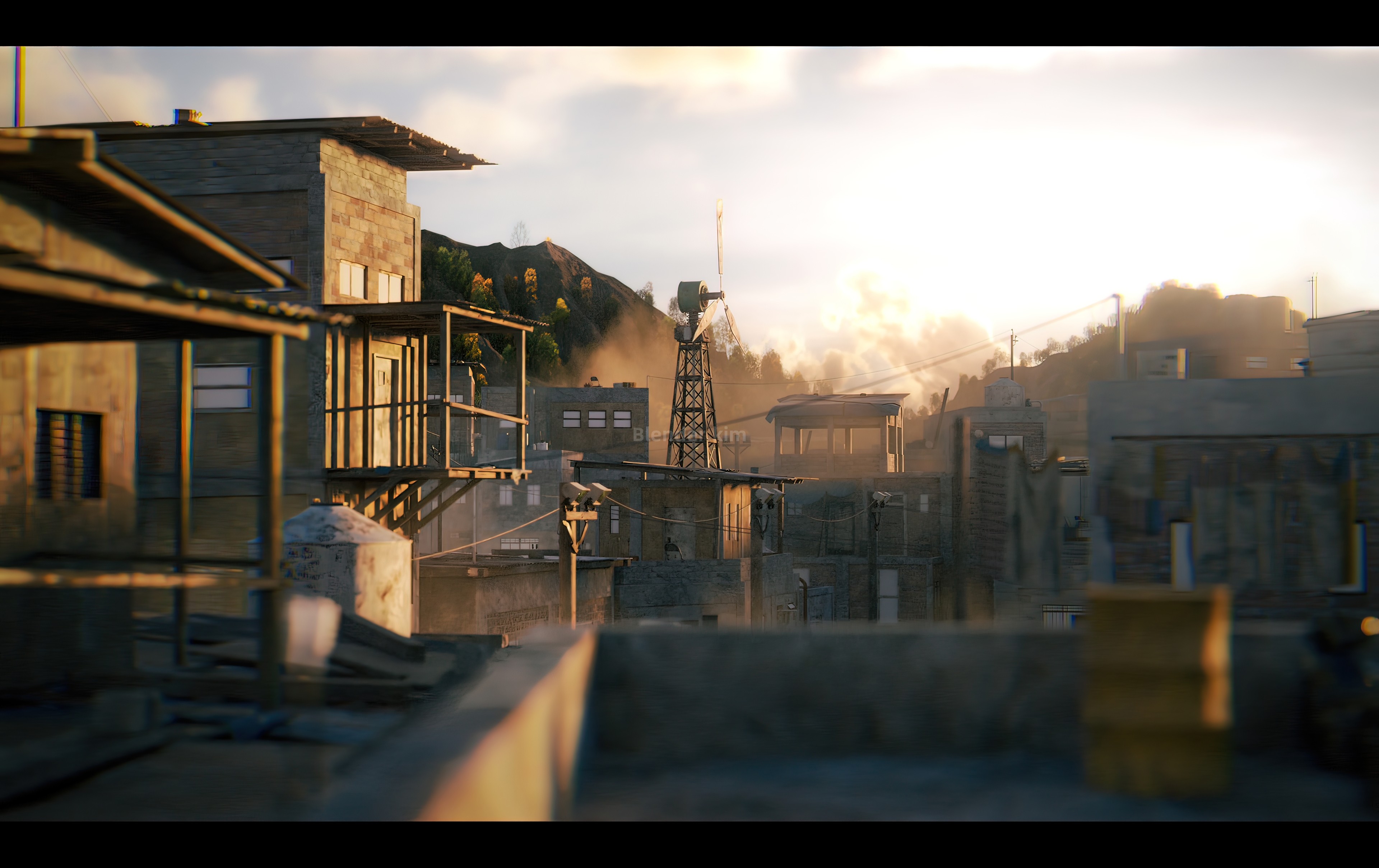 【Blender+ps】使用资产进行小镇场景快速搭建-魔酷网