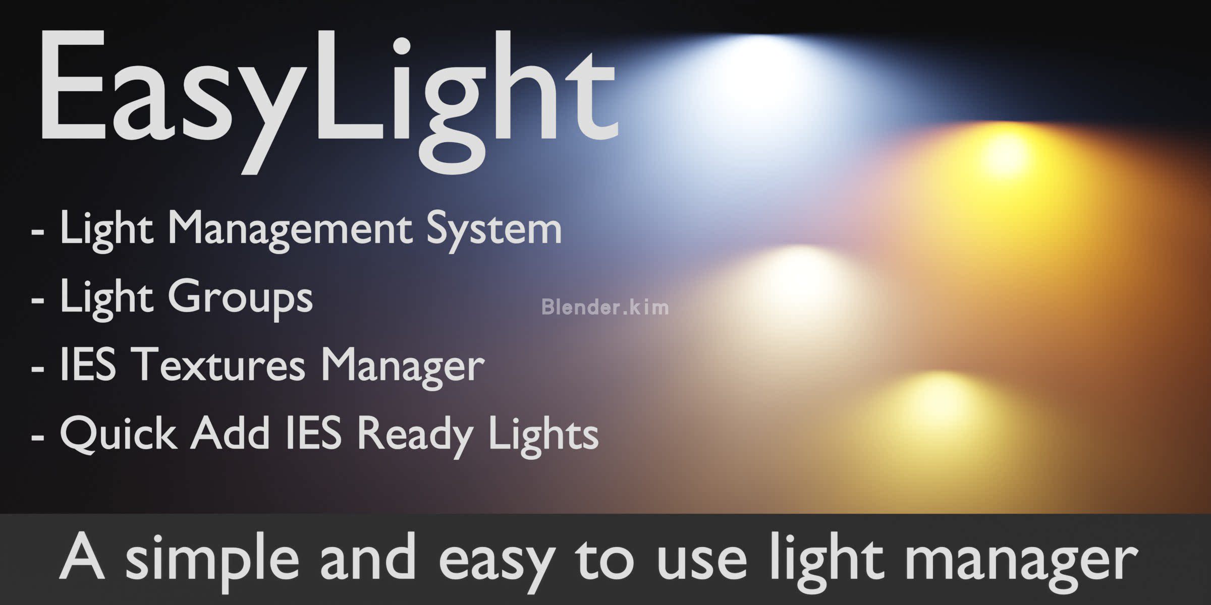 灯光控制插件 Easylight - Blender插件-魔酷网