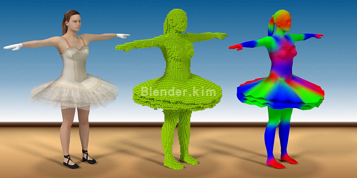 体积扩散蒙皮插件 – Voxel Heat Diffuse Skinning - Blender插件-魔酷网