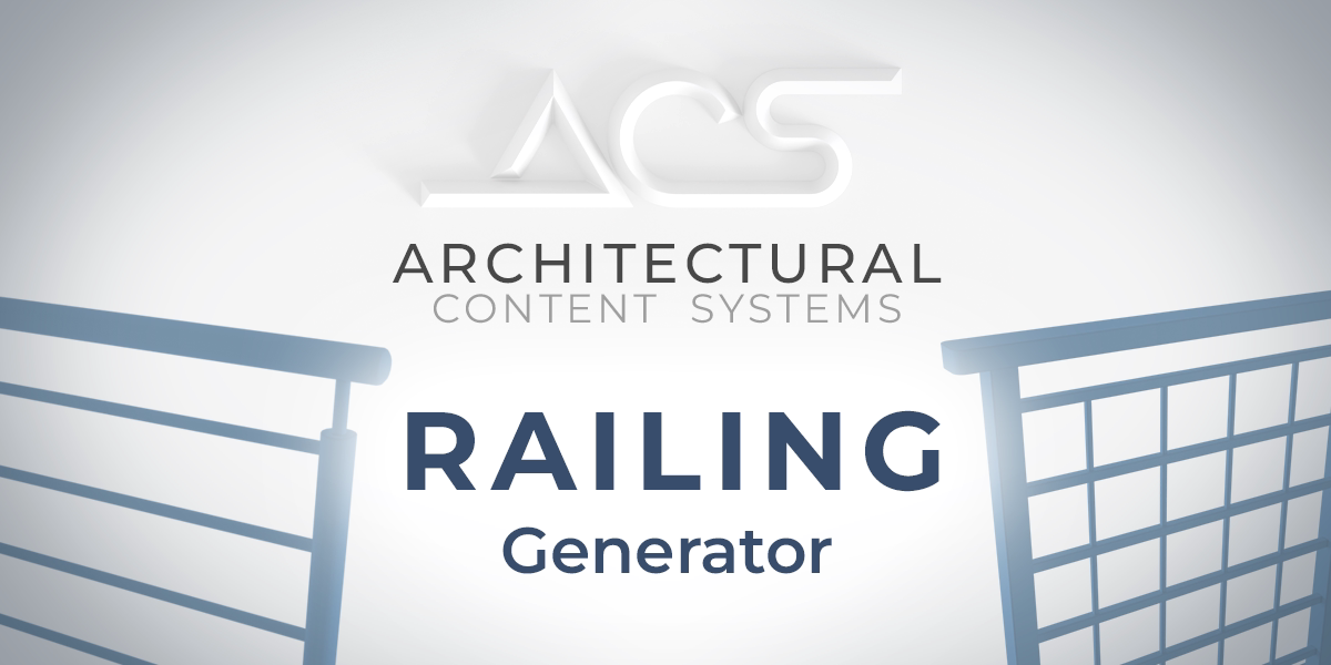 栏杆节点生成预设 Acs - Railing Generator - Blender预设-魔酷网