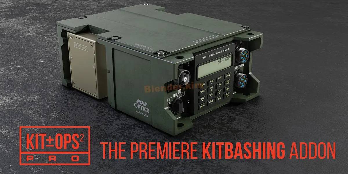 快速创建和简化硬表面模型 Kit Ops 2 Pro  Kitbashing Addon - Blender插件-魔酷网