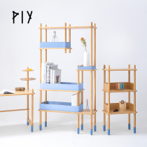 PIY storage rack original simple modern bookshelf landing with changing porch partition