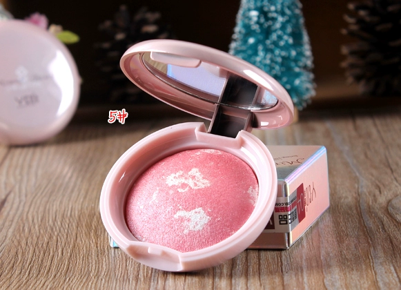 Authentic Stie Khoáng Baking Blush Rouge Sửa chữa Bột rang Baking Modifying Complex Orange Orange - Blush / Cochineal bảng má 3ce