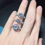 Платиновое обручальное кольцо, платина 950 пробы, золото 750 пробы