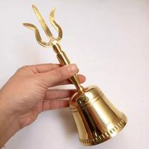Taoist instruments Taoist Feng Shui supplies three-pure bells three-pronged bells Taoist copper bells Buddha bells Vajra pure copper bells copper bells
