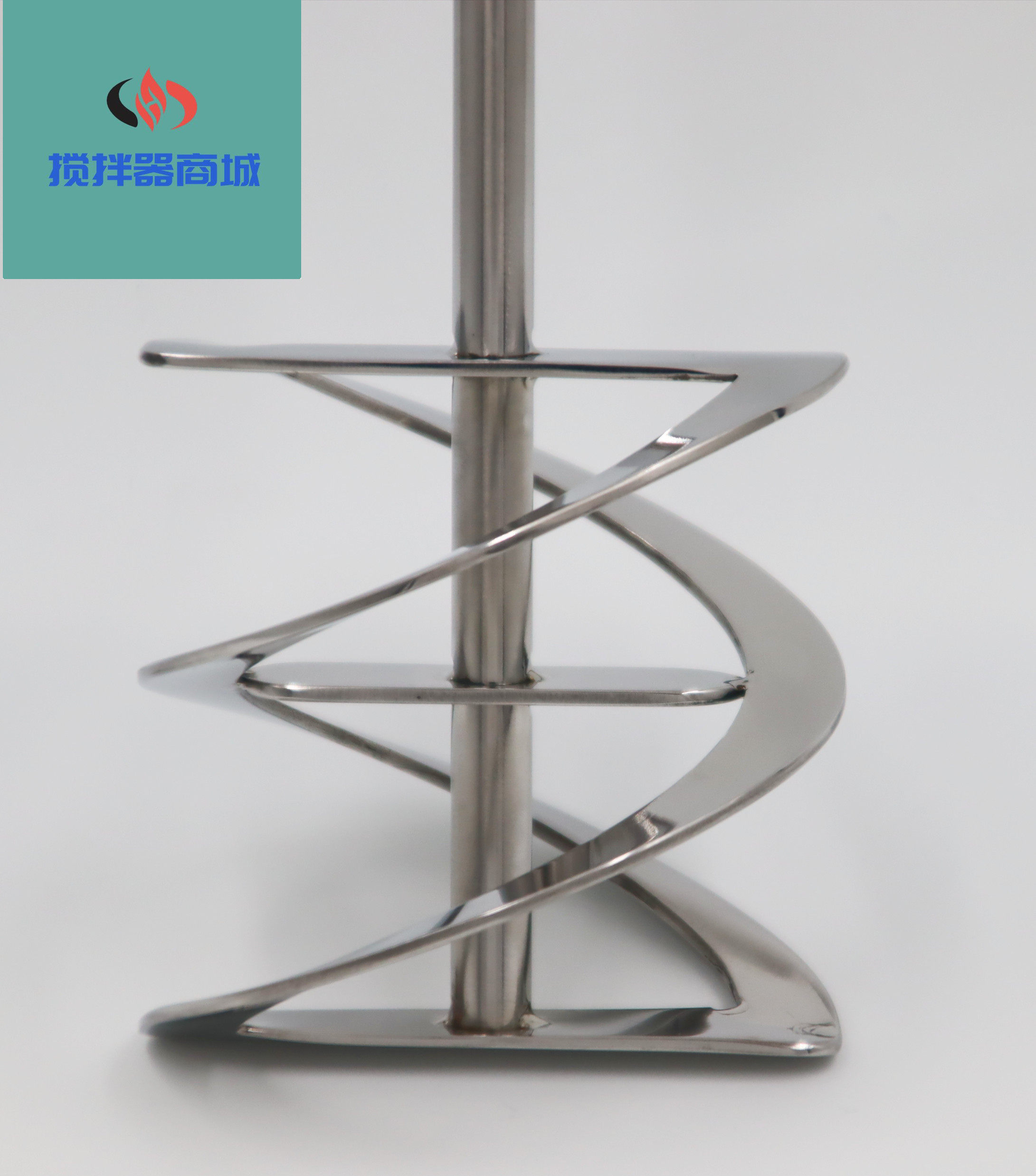 Spiral stirring paddle screw with 304316 lab customised stainless steel high viscosity paddle paint ink paint