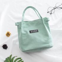 Canvas bag bag bag handbag carrying college students snacks lunch box mommy Hand bag small cloth bag environmental protection