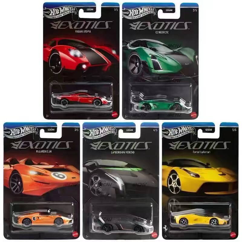 Hot Wheels Premium Gdg44 Exotic Ferrari Lamborghini Alloy Car Model