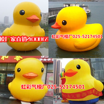 Inflatable Water Rhubarb Duck Rubber Duck Air Die Inflatable Cartoon Rhubarb Duck Hong Kong Pvc Large Advertising Rhubarb Duck