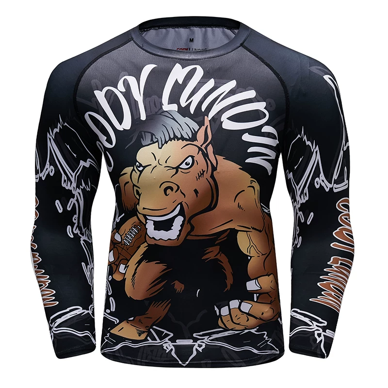 NOGI Brazil Jiu-Jitsu футболка с длинным рукавом MMA panda venom боевой износостойкий тренировочный костюм спортивная обувь жакет