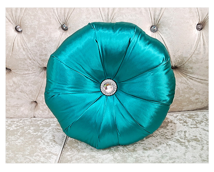 Light extravagant round pillow upscale round holding pillow spinning silk sliding round leaning against the pillow sofa cushions bed with supplies hem