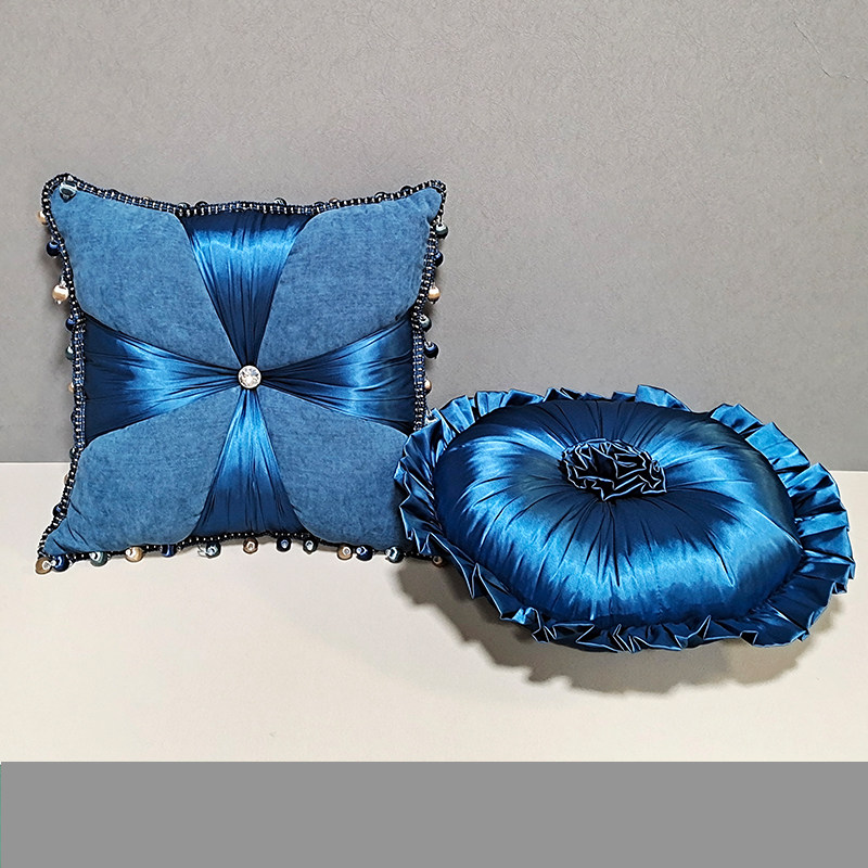 European pillow cushion neoclassical sofa pillow with core new luxury multicolor chenille cushion