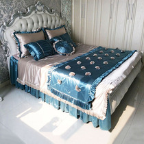 High-end bedding private custom luxury villa new Chinese neoclassical European French bedding 8-piece multi-piece set