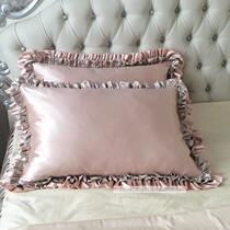 European pillowcase simulation silk pillow Four Seasons universal home Villa model room comfortable high-end new products