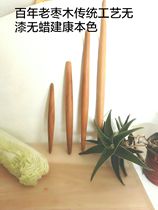 Two pointed jujube wood heart rolling pin Solid wood rolling dumpling skin artifact handmade large and small log production