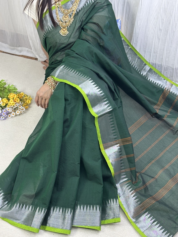 A2 Brand New South Indian Style Pure Cotton Yarn 5.5m (Excluding Top Material) Default Minor Flaws Without Return or Exchange