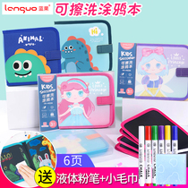 Blue Fruits Children Painting Graffiti Writing Board Double Face Portable Toddler Baby Chalkboard Can Scrub Graffiti Little Benson