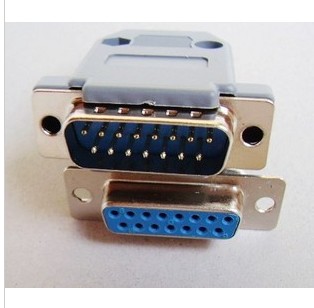 DB15 pin male welding plug 2 second row db15 pin male head welding male head female head fit plastic housing