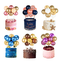 10pcs 5 Inch Metal Balloon Cake Topper Cloud Shape Confetti